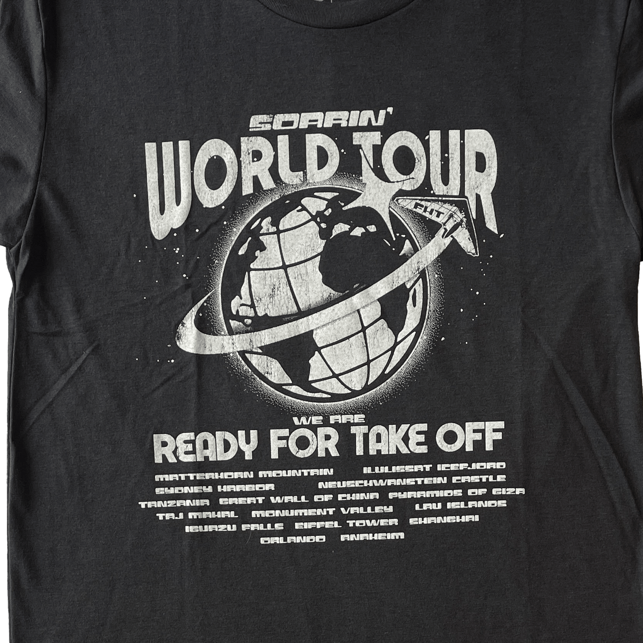 Soarin World Tour T-Shirt - Triblend - flyinghousethreads