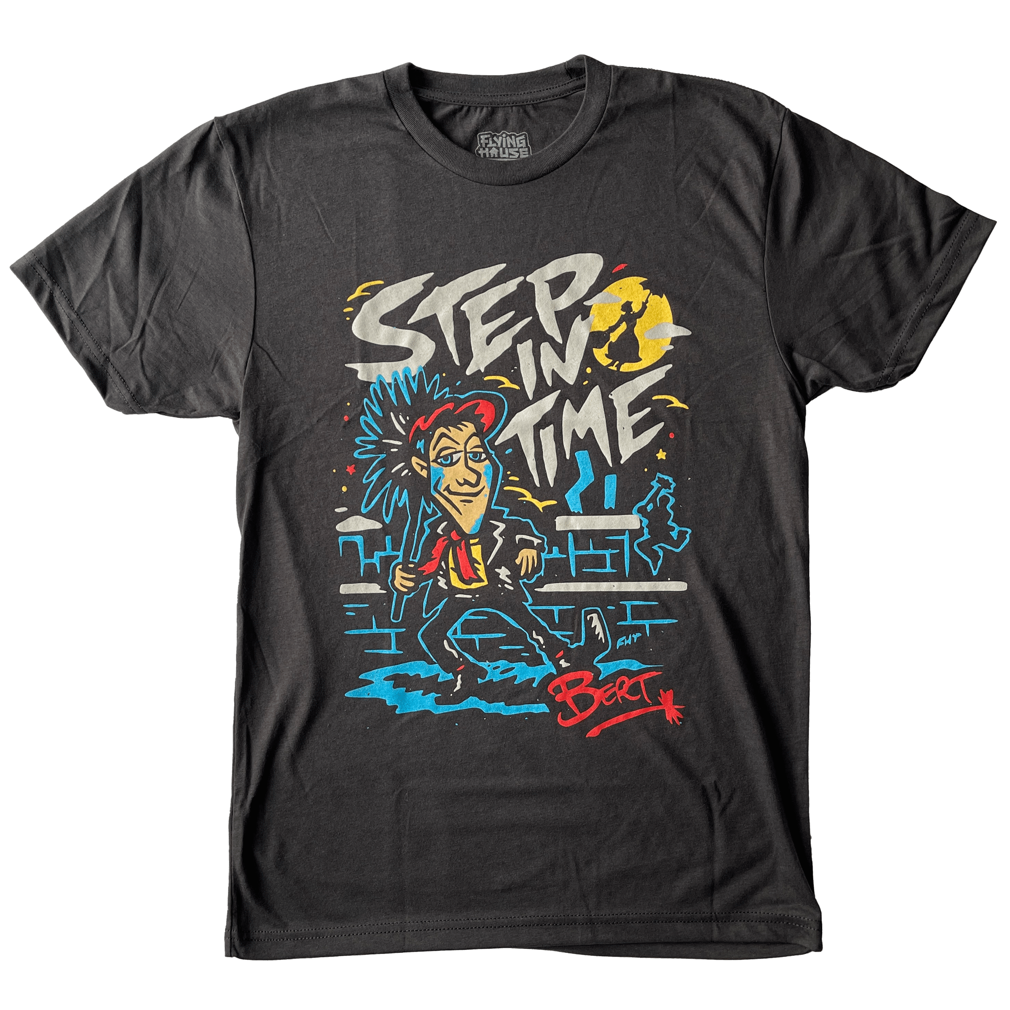 Step in Time T-Shirt - Triblend - flyinghousethreads