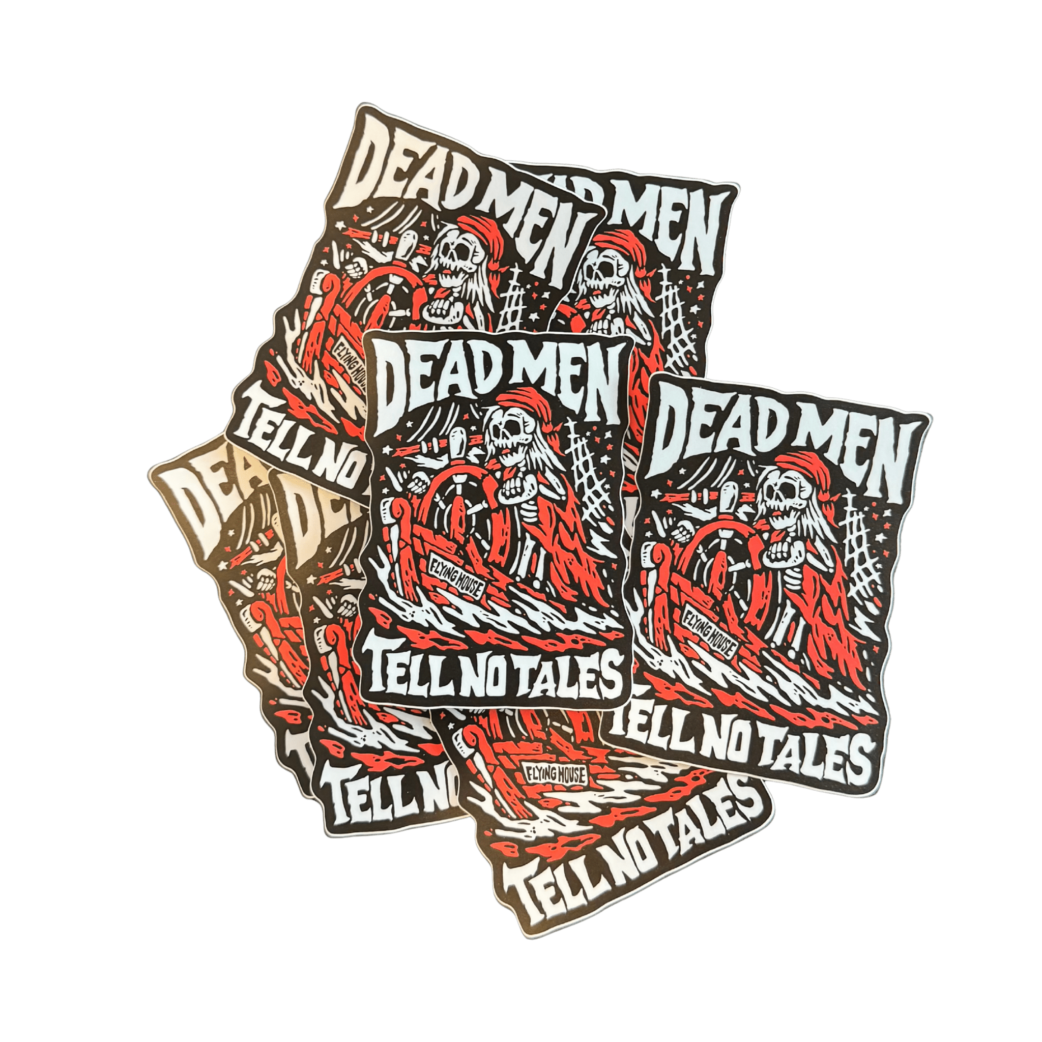 Tell No Tales Stickers - Flying House Threads