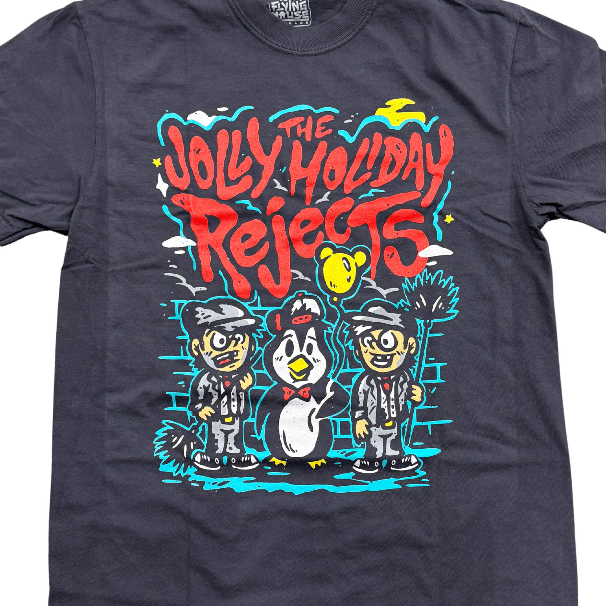 The Jolly Holiday Rejects T-Shirt - 100% Cotton - Flying House Threads