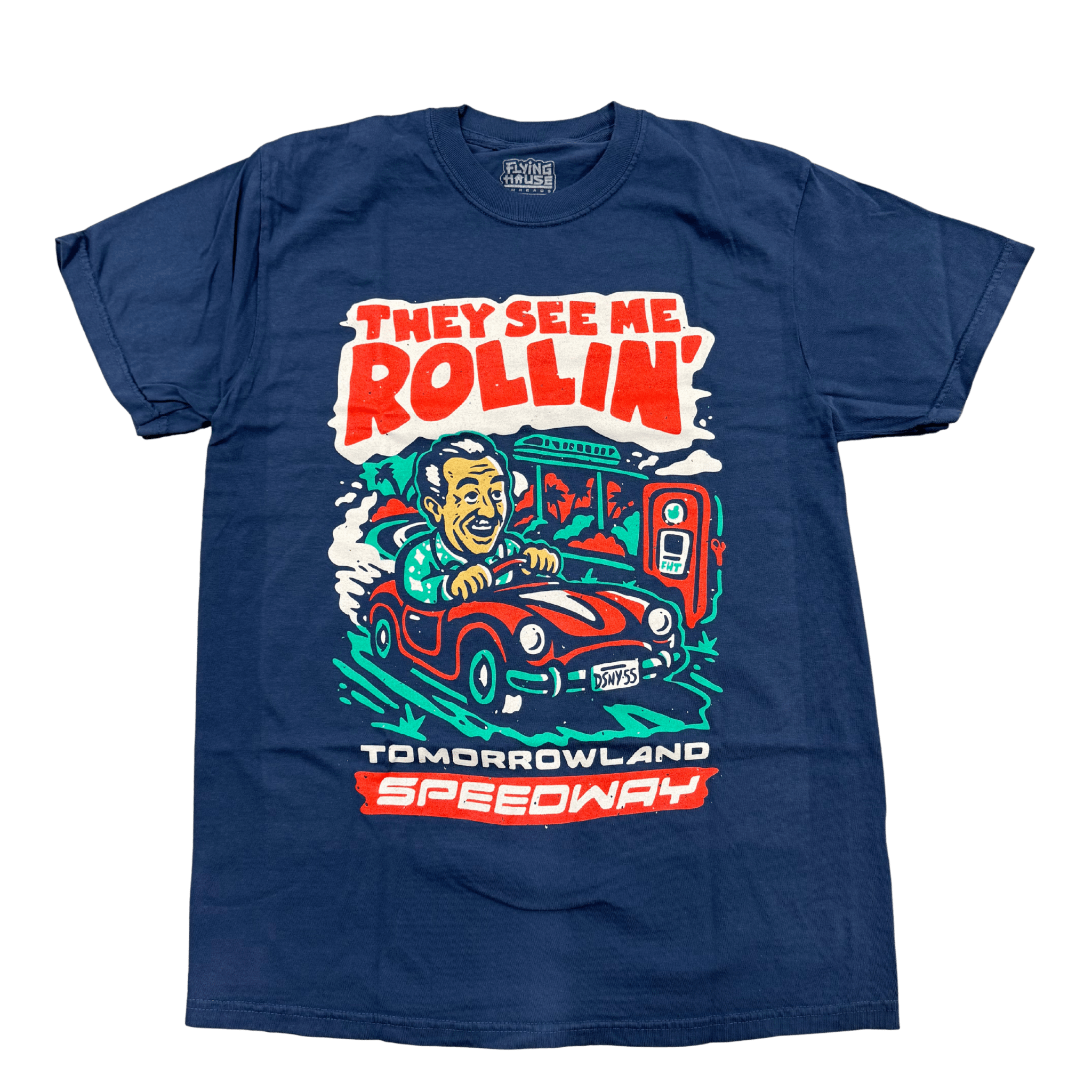 They See Me Rollin' T-Shirt - 100% Cotton - Flying House Threads