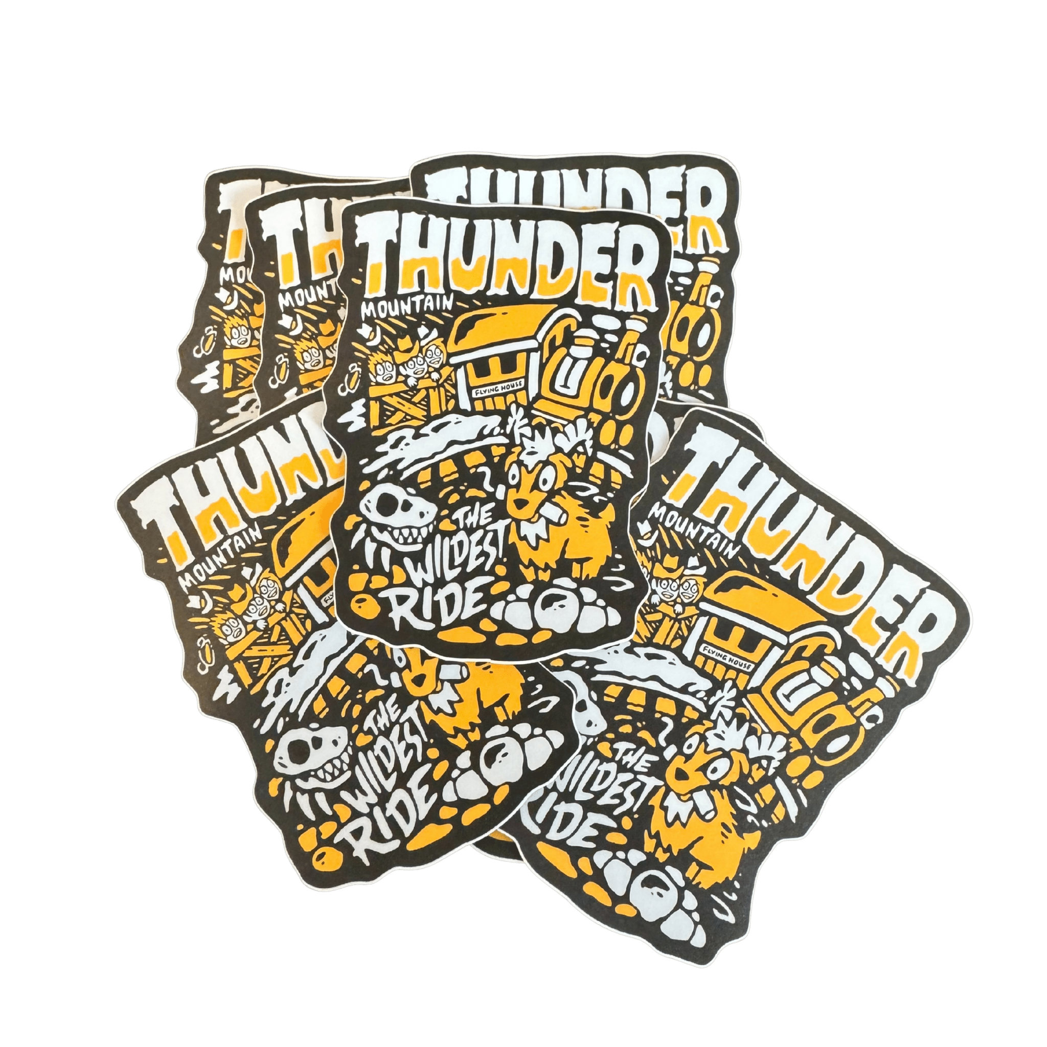 Thunder Stickers - Flying House Threads