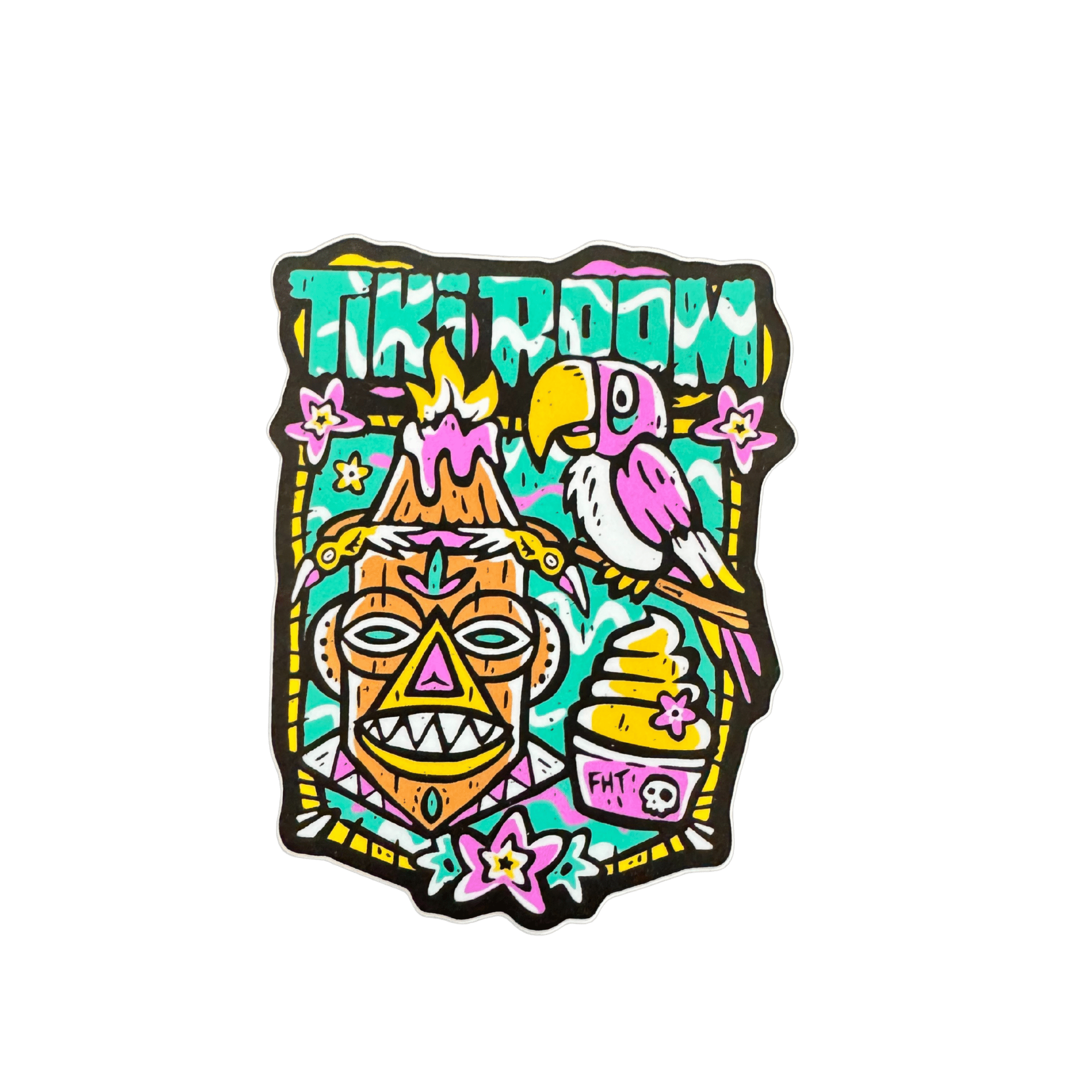 Tiki Room Stickers - Flying House Threads