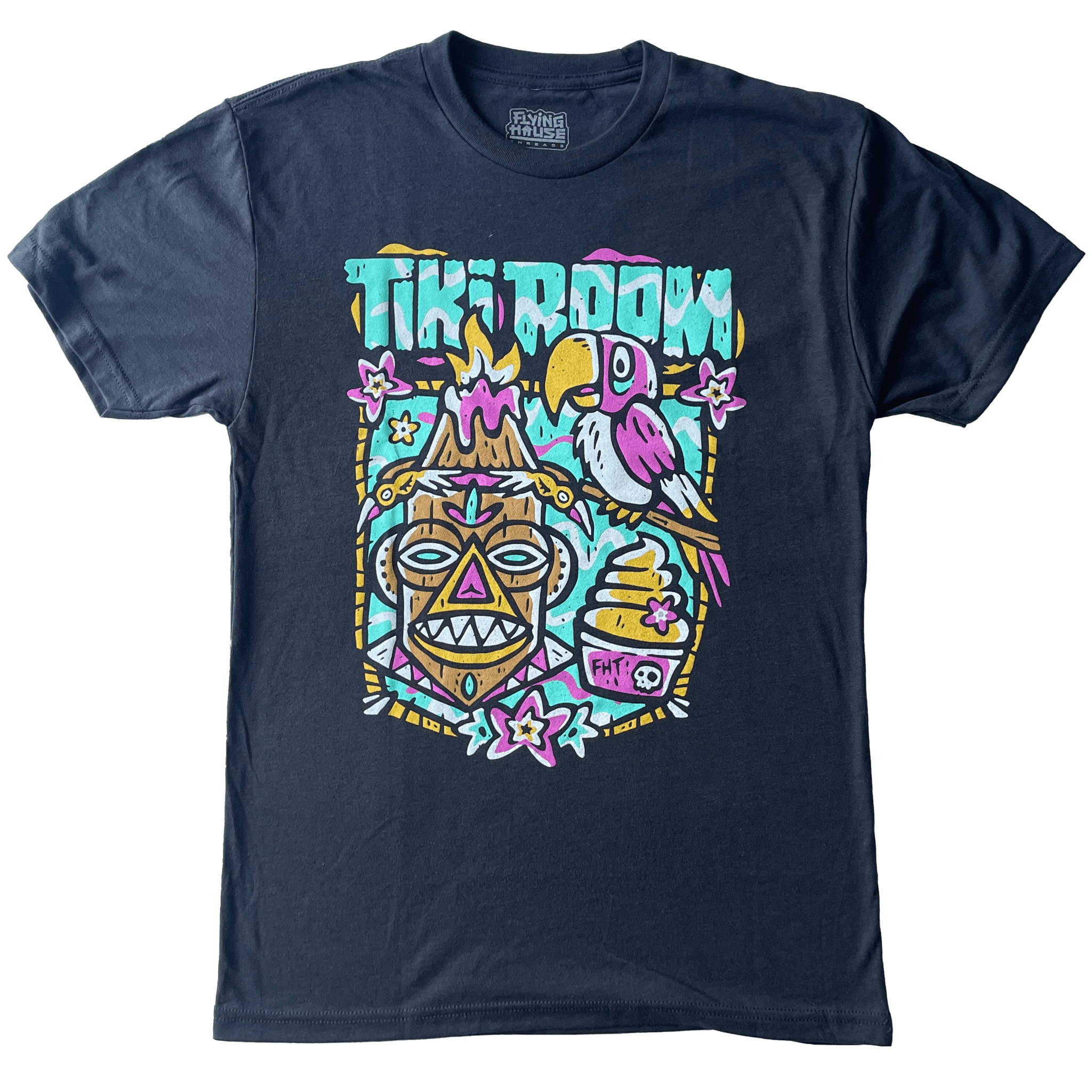 Tiki T-Shirt - Triblend - flyinghousethreads