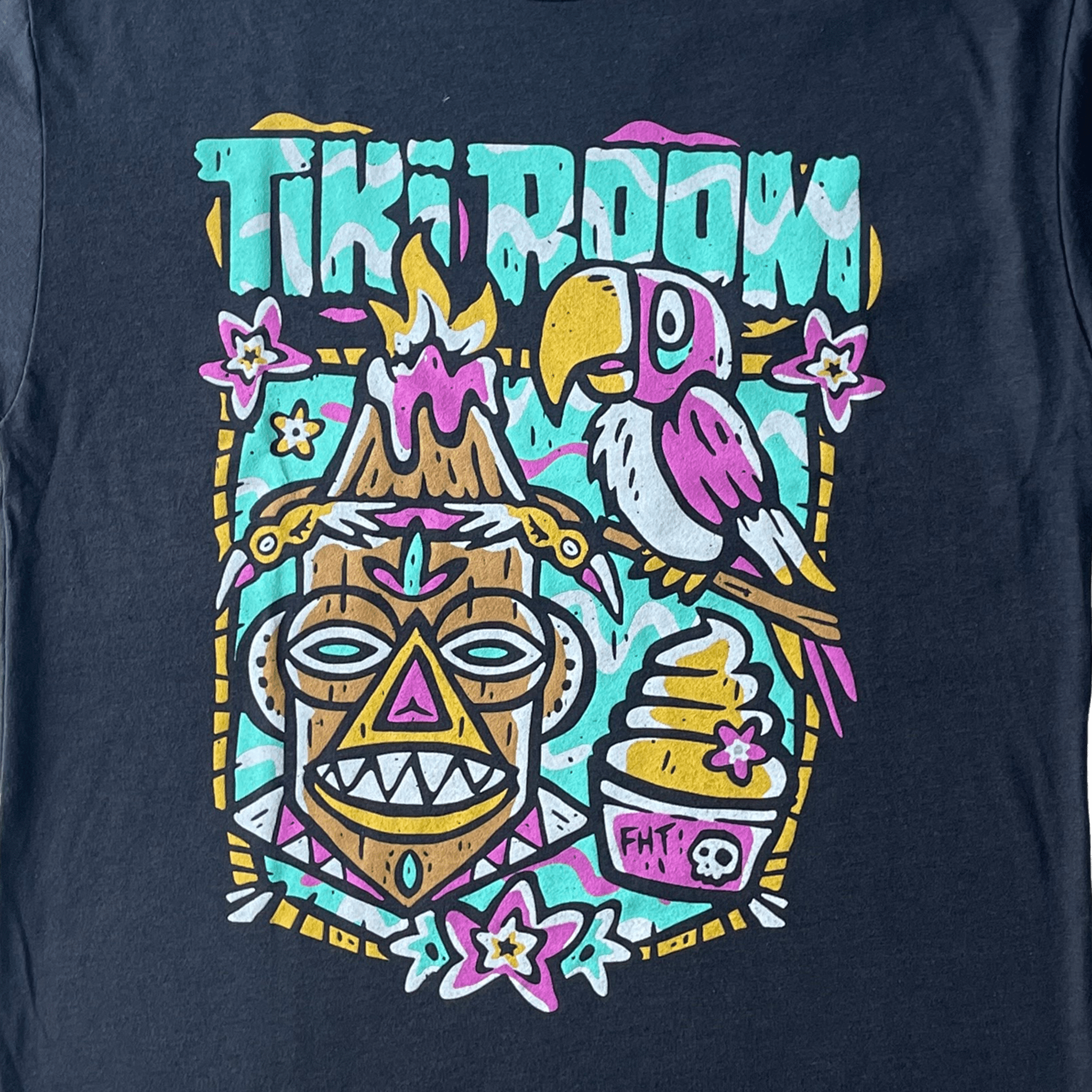 Tiki T-Shirt - Triblend - flyinghousethreads